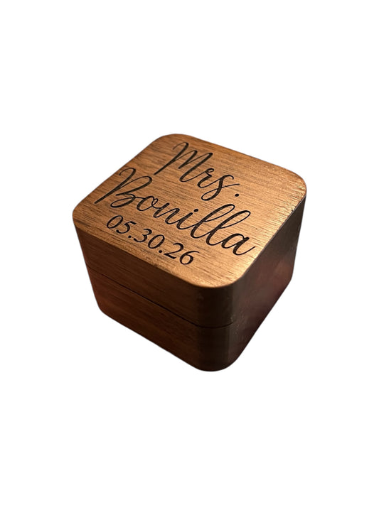 Personalized Ring Box
