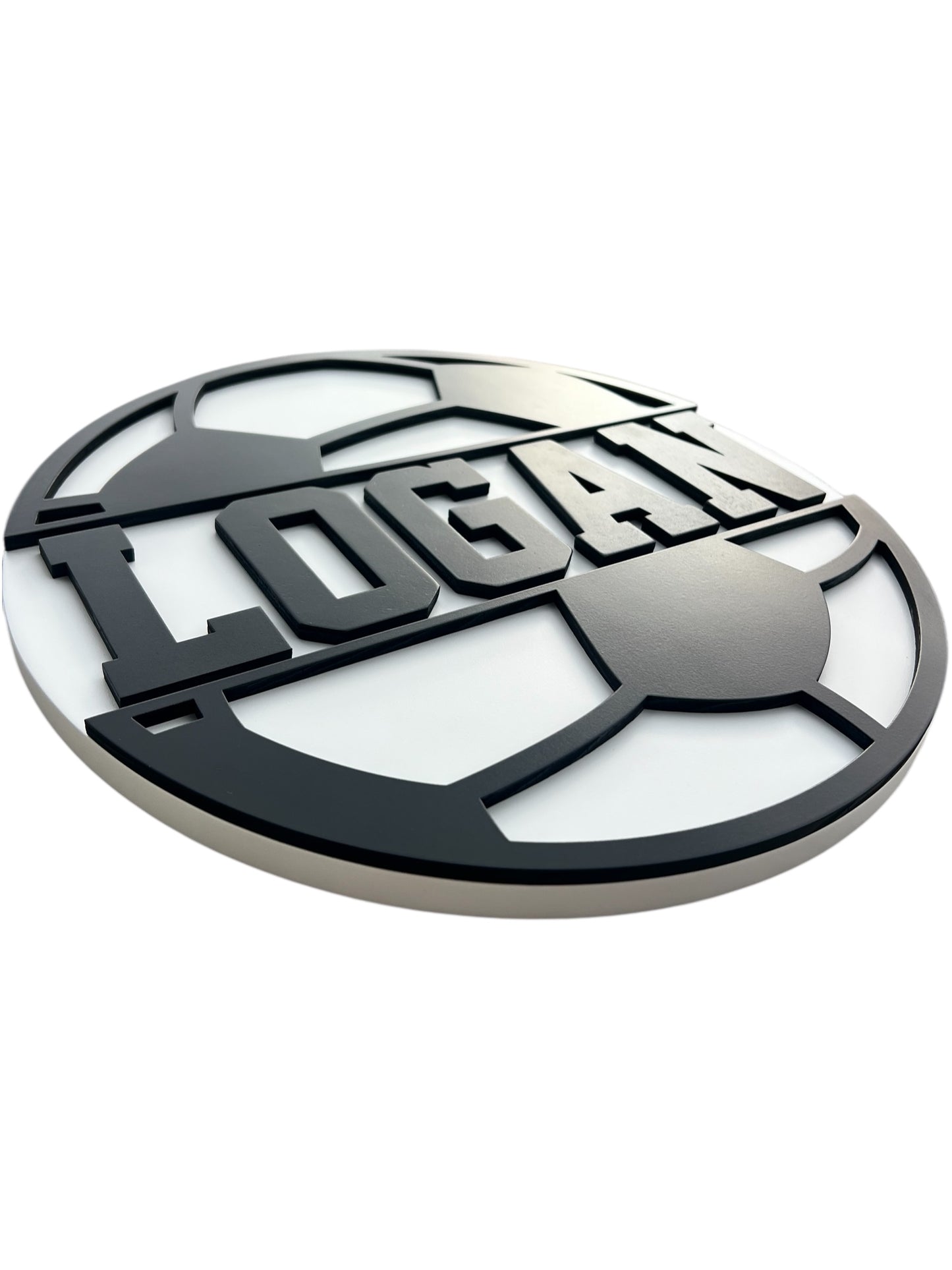 Wooden Soccer Name Signs