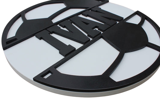 Wooden Soccer Name Signs