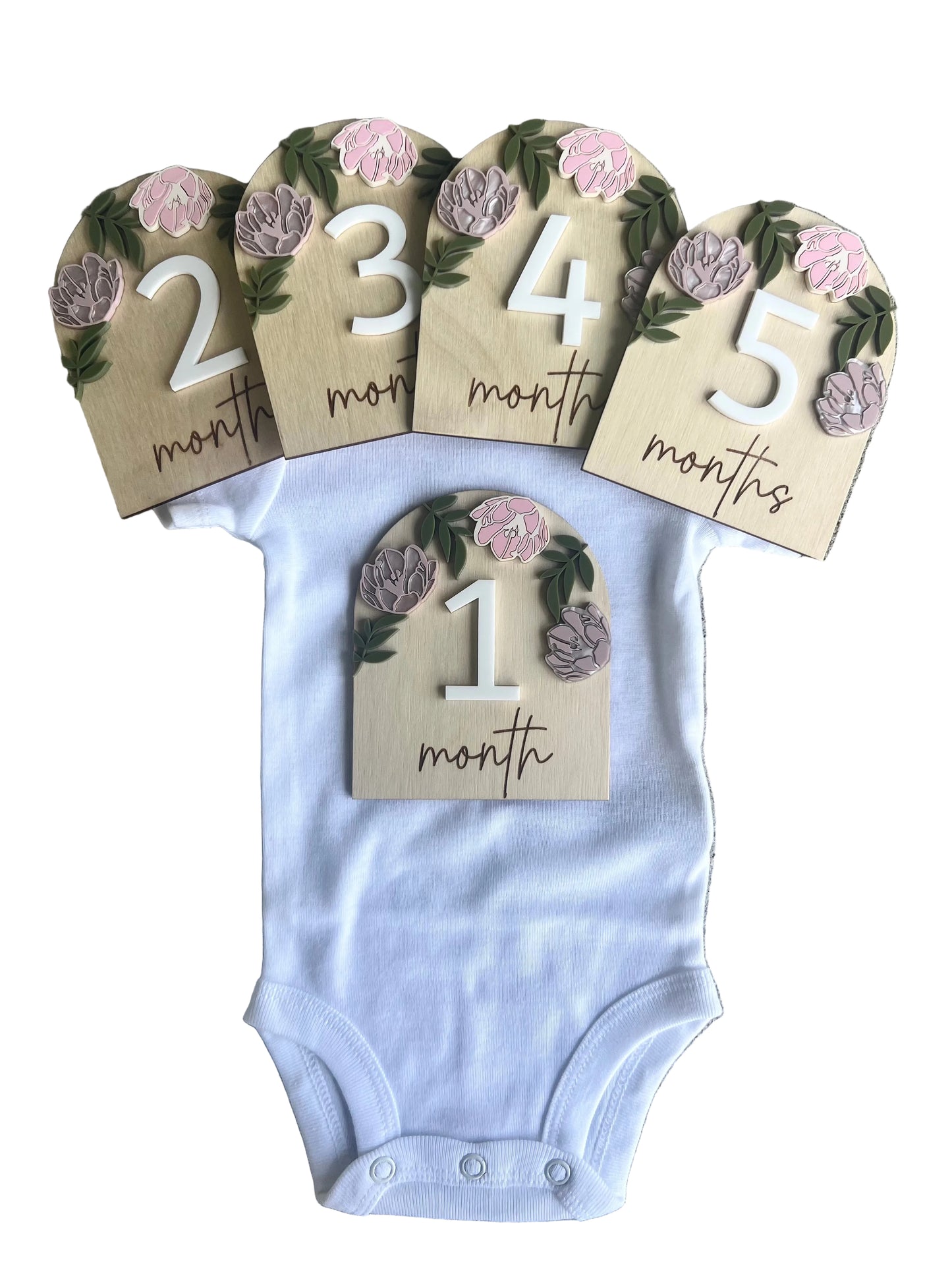 Peony Birth Milestone Set