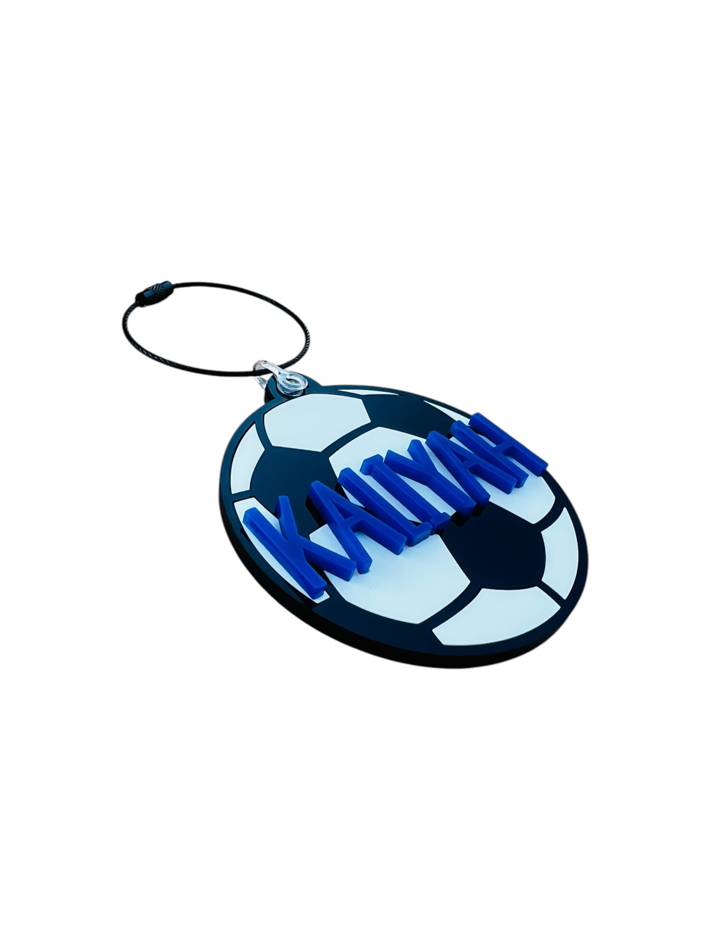 Acrylic Soccer Bag Tag