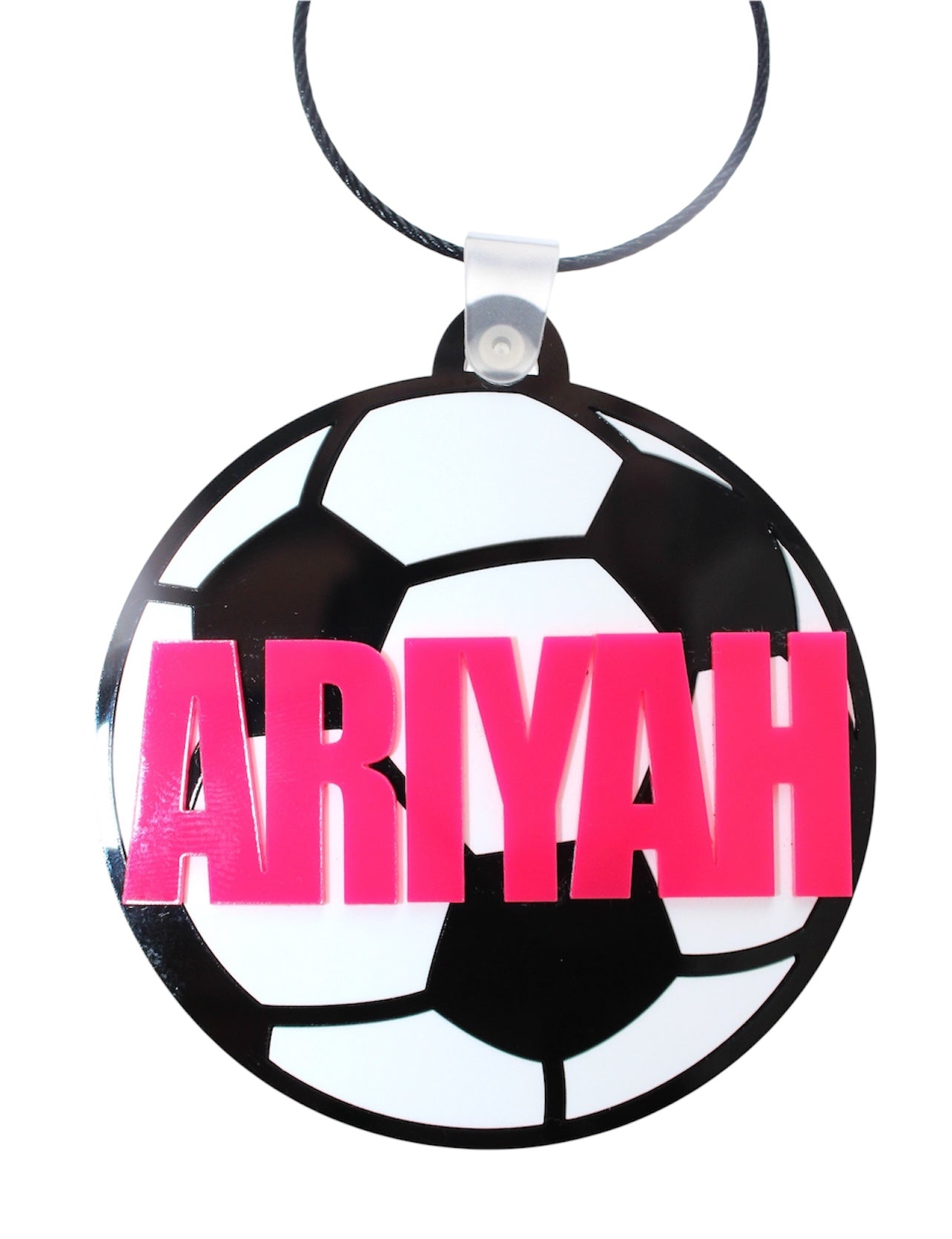 Acrylic Soccer Bag Tag