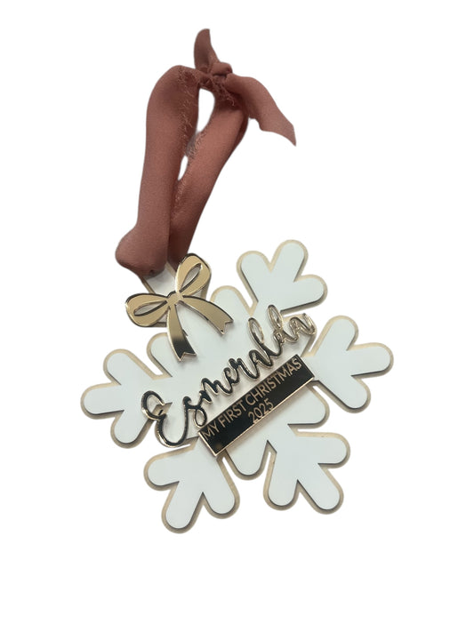 Personalized Baby’s First Christmas Ornament — Keepsake