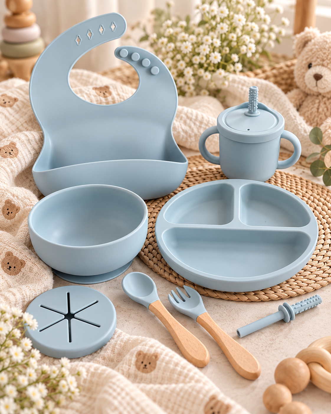 Silicone Feeding Set