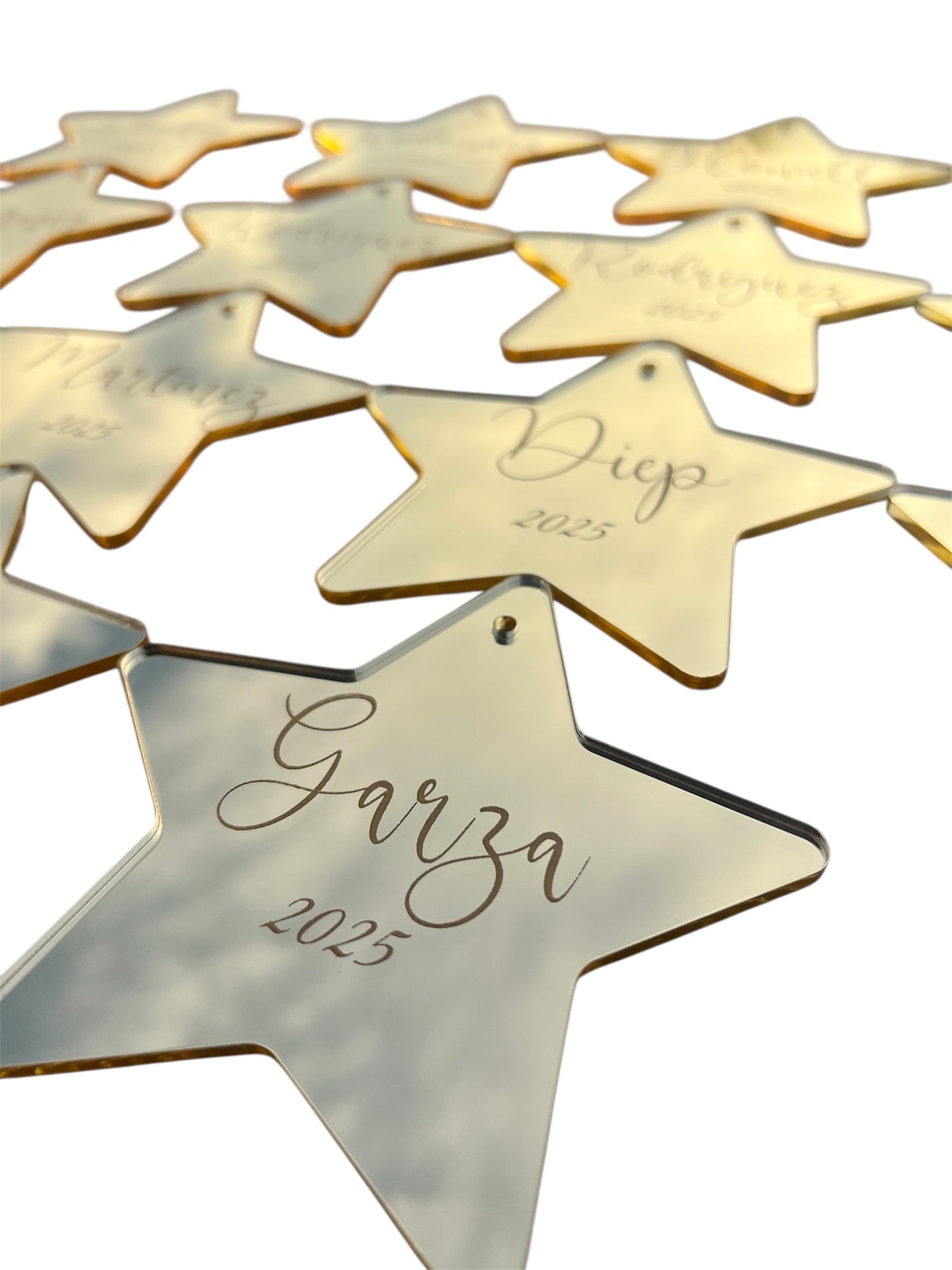 Gold Mirror Acrylic Star Keepsake Ornament