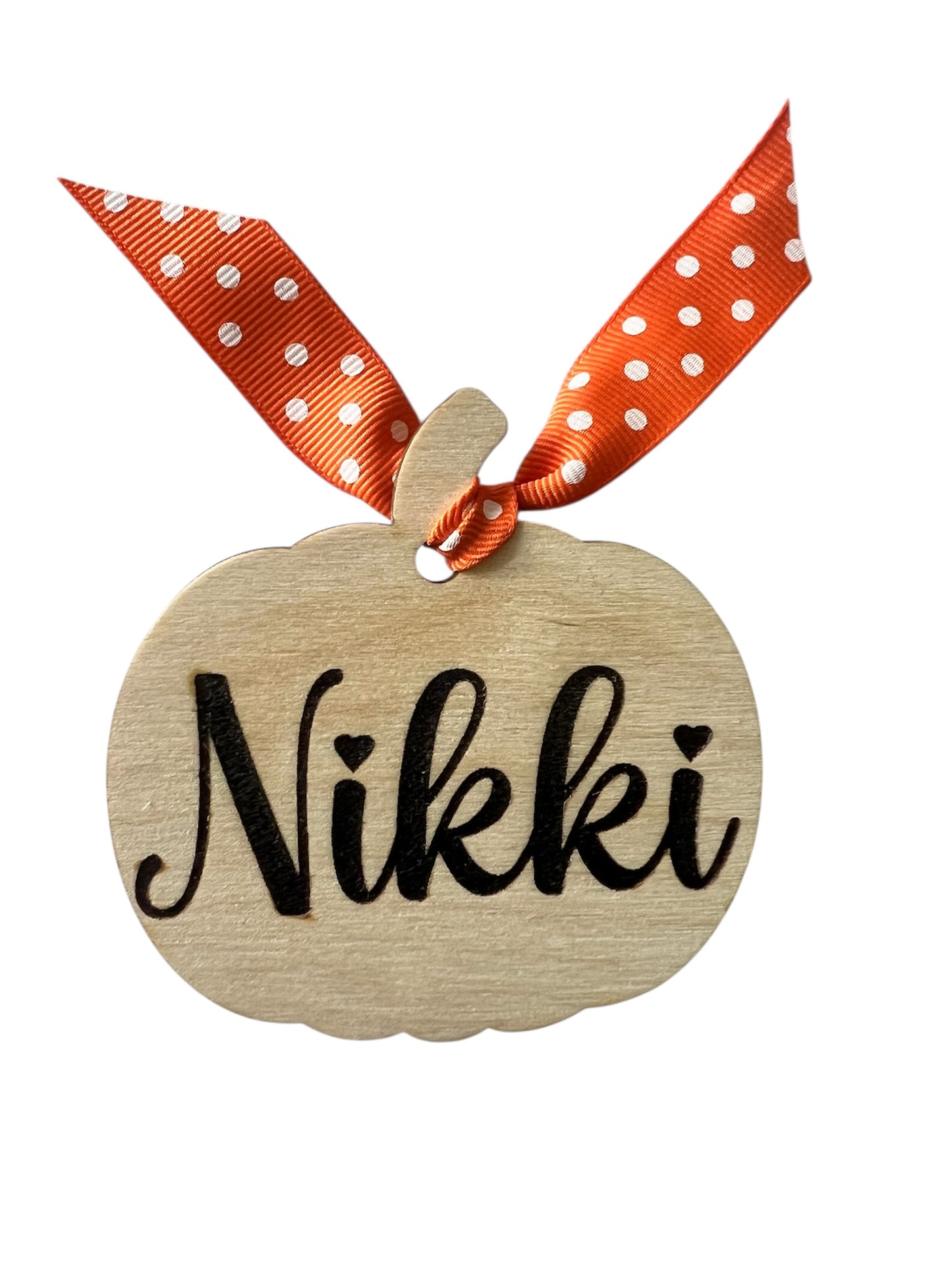 Personalized Pumpkin Tag — Fall Name Tag