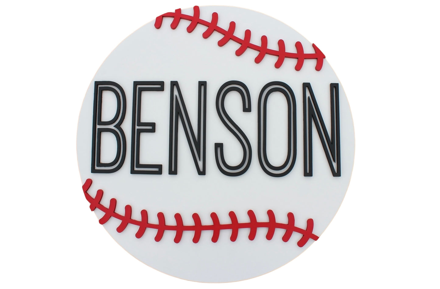 Baseball Name Sign