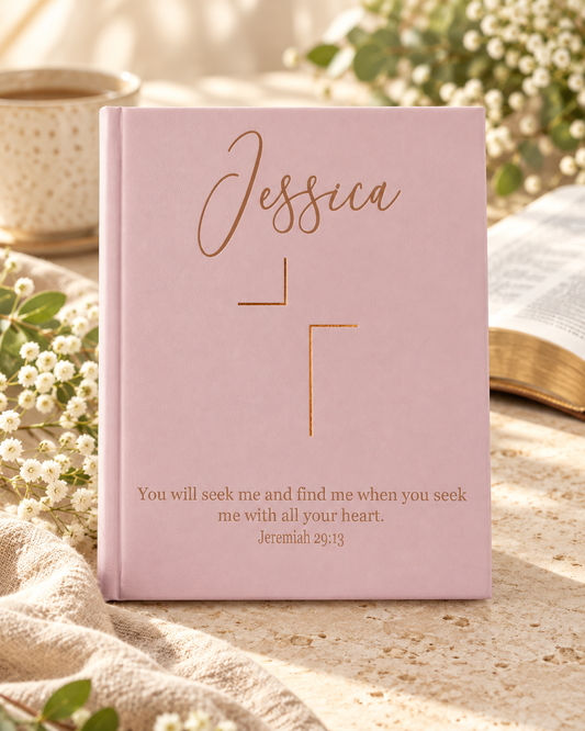 Personalized Engraved Bible — NIV Jesus Bible (Leathersoft Over Board)
Color: Pink