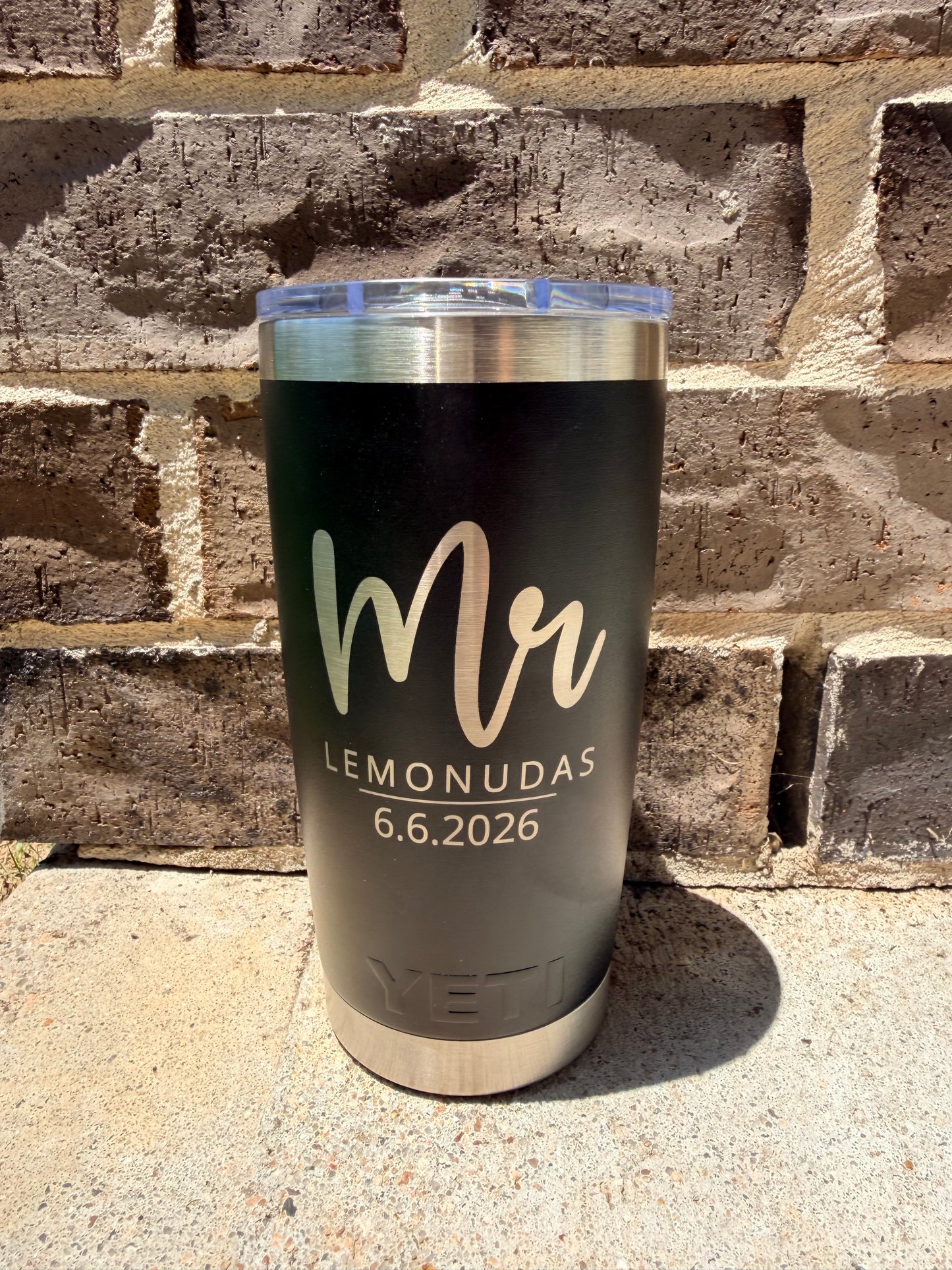 Mr. & Mrs. Engraved Tumblers – Wedding Gift, Engagement Gift, Bridal Shower Gift (YETI or Generic)