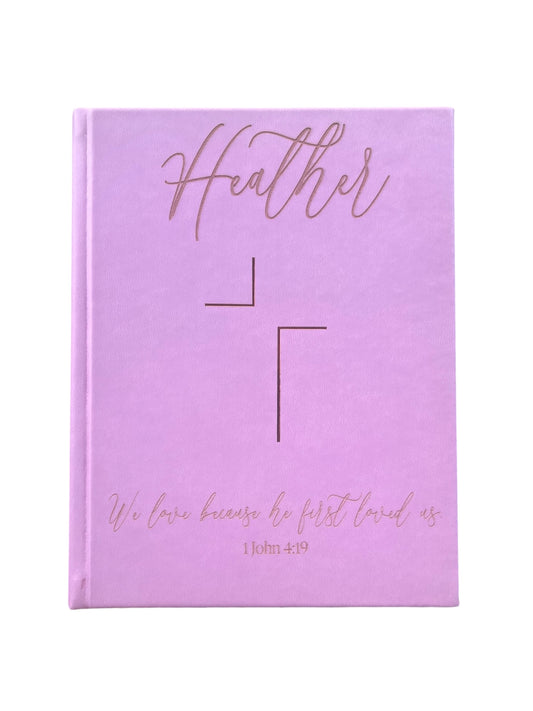 Personalized Engraved Bible — NIV Jesus Bible (Leathersoft Over Board)
Color: Pink