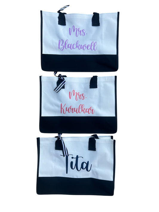 Custom Name Tote Bag — Durable, Stylish, and Perfect for Daily Use