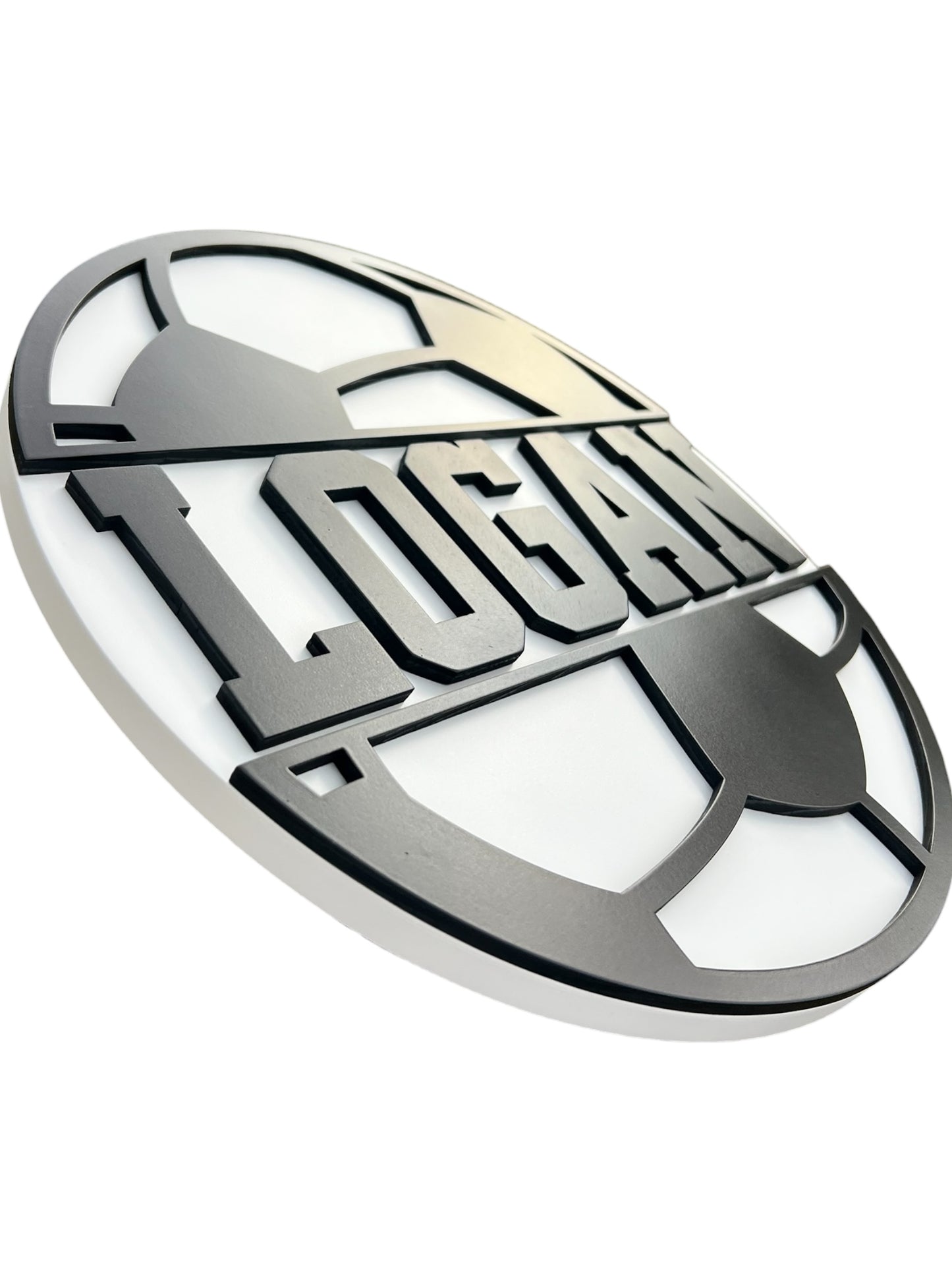 Wooden Soccer Name Signs