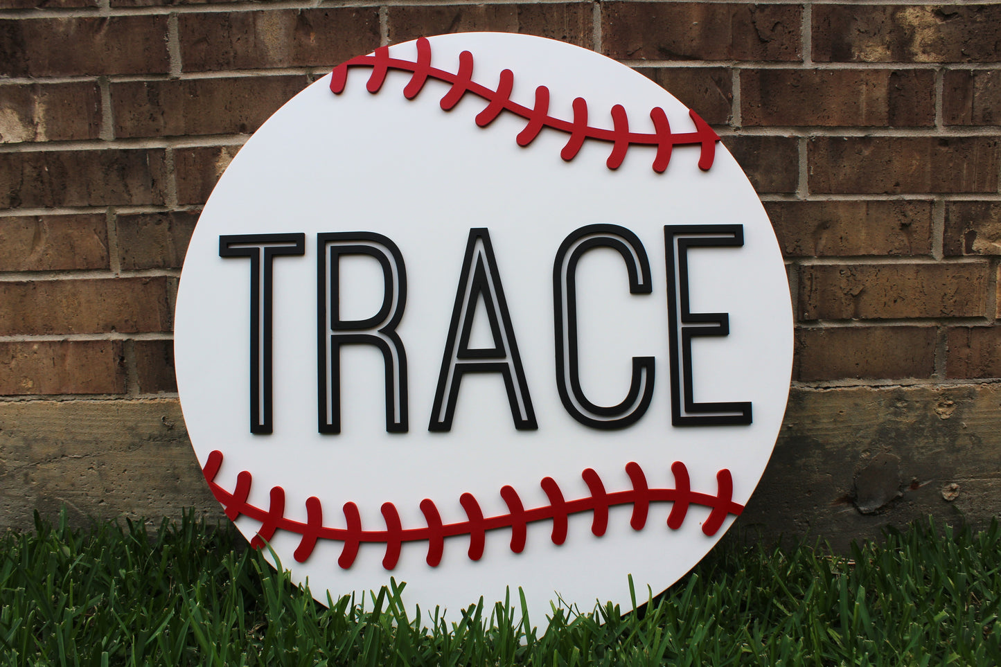 Baseball Name Sign
