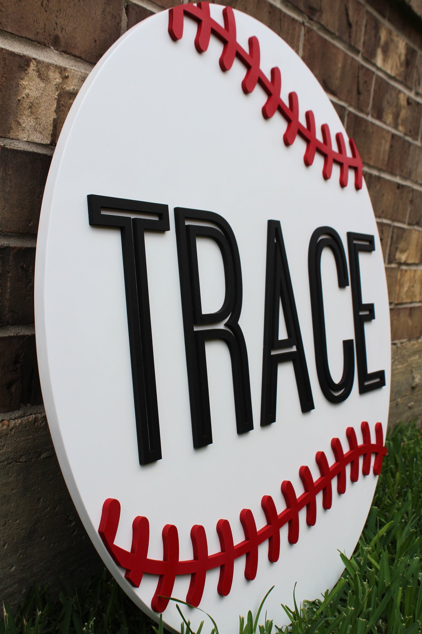 Baseball Name Sign
