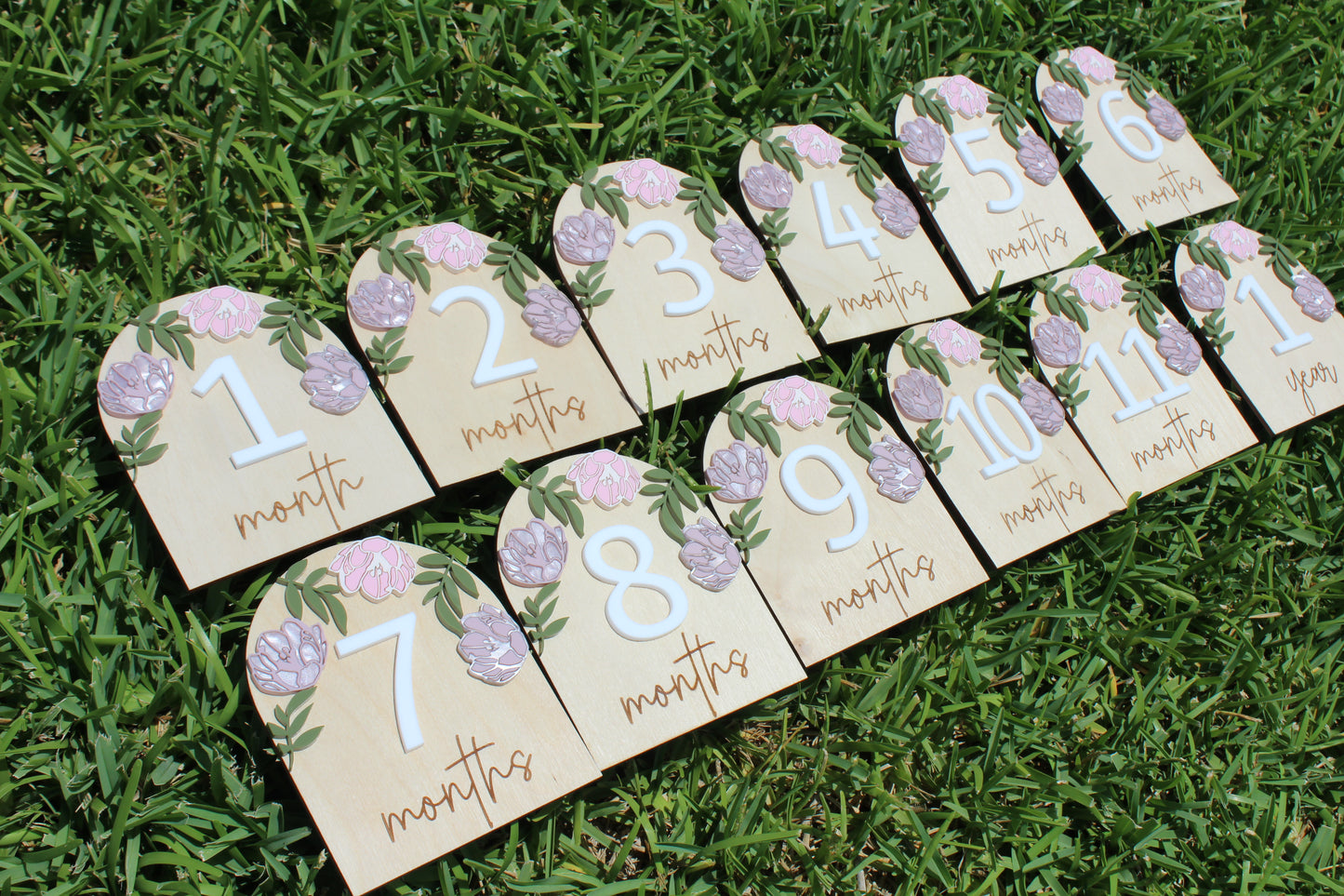 Peony Birth Milestone Set