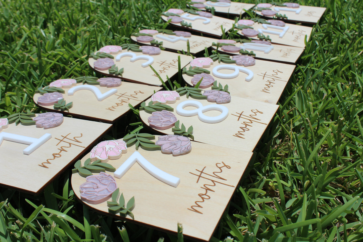 Peony Birth Milestone Set