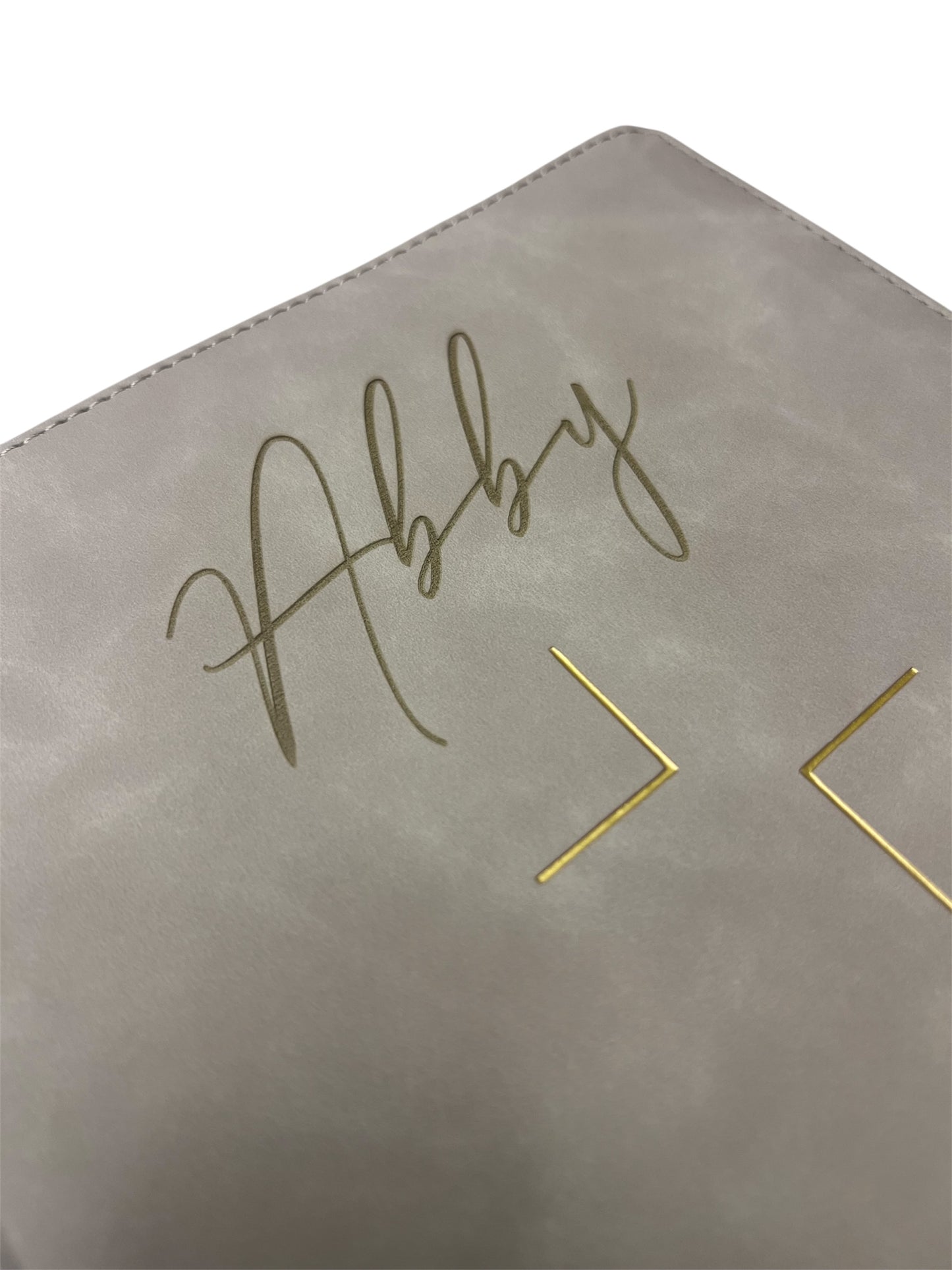 Personalized Engraved Bible — NIV Jesus Bible 
Color: Taupe